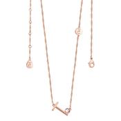 Tipperary Crystal Letter T Pendant Rose Gold image