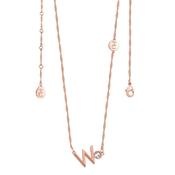 Tipperary Crystal Letter W Pendant Rose Gold image