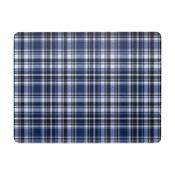 Checks Blue Black 6 Piece Placemat &amp; Coaster Set image