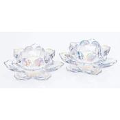 Unicorn Lustre Lotus T Light Pair image