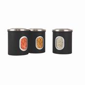 Denby Set Of 3 Storage Canisters Black image