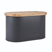 Denby Bread Bin With Bamboo Board Grey image