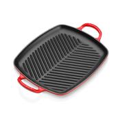 Le Creuset Shallow Rectangular Grill 30cm Cerise image