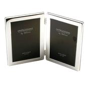 Silver Plated Double Photo Frame 4x6inch image