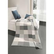 Large Check Grey Cotton Blanket 150X200cm image