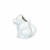 White Porcelain Cow Cream Jug 11x7x12cm image
