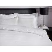 Satin Stripe 300 TC Super King Fitted Sheet White image