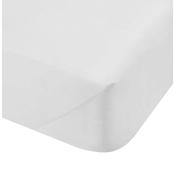 500TC Cotton Rich Super King Flat White Sheet image
