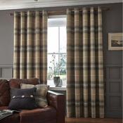 Heritage Check Grey Curtains 66 x 72 image