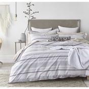 Bianca Single Stripe Weave Blue Duvet Set image