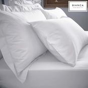 200TC Cotton Percale White Fitted Sheet King image