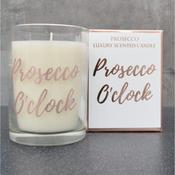10.5cm Candle In Box Prosecco O Clock image