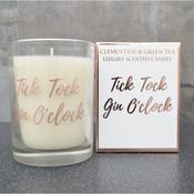 10.5cm Candle In Box Gin O Clock Gold image