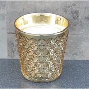 Glass Wax Pot Gold Prosecco Scent 11.7cm image