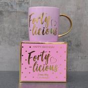 9.2cm Mug Forty-Licious In Gift Box image