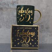 9.2cm Mug Fabulous 50 In Gift Box image