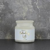10X11cm Frost Wax Glass Jar Totally Mimosa image