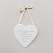 Thoughts Of You Heaven In Our Home Heart Plaque image