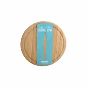 Hevea Wood Round Bread Board 25cm image