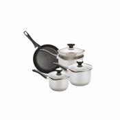 Prestige Strain Away S Steel 4 Piece Saucepan Set image