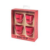 Fire Bucket Egg Cups – Red 4 Pieces image