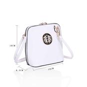 LYDC Circular Detail Mini Cross Body Bag In White image