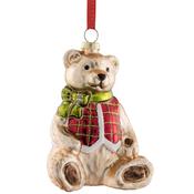 Teddy Bear Glass Ornament image