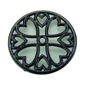 Small Black Round Trivet image