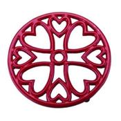 Small Red Round Trivet image