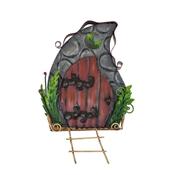 Fairy Door – Door in Wall with Ladder and Ferns