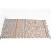 70x140cm Grey and Mustard Rug image