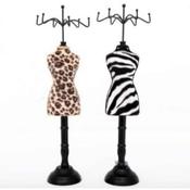 38x12cm Animal Print Jewellery Mannequin 2 Designs image