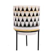 Ceramic Planter on Stand Height 19.5cm Width 12cm image