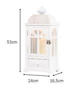 Chester Window Lantern W/Drawers White Sml image