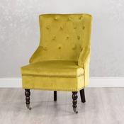 Torino Accent Chair Mustard Smooth Velvet image