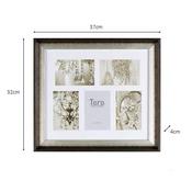 Abigail Photo Frame Brown Collage 5 4x6in image