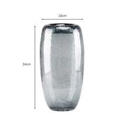 Bubbles Glass Vase Smoked Grey Height 34cm image
