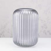 Glass Candleholder Smoke Grey Height 32cm image