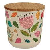 Autumn Falls Bamboo Small Round Storage Jar image