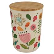 Autumn Falls Bamboo Medium Round Storage Jar image