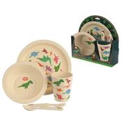Bambootique Dinosaur Reusable Bamboo Set image