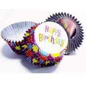 Deep Fill Foil Lined Baking Cases Bubbles 30 Pack image