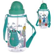 450ml Childrens Water Bottle with Straw Monsters image