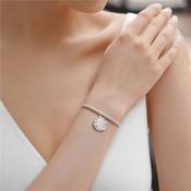 Silver Plated Bracelet with Natural Shell Pearl image