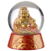 Glitter Lucky Buddha Waterball Snow Globe image