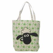 Shaun the Sheep Cotton Bag with Zip and Lining