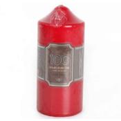 Red Church Pillar Candle Height 16cm Width 7cm image