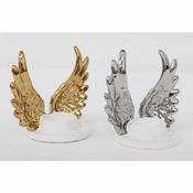 14x13cm Angel Wing Tea Light Holder Gold or Silver image