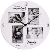 Family Time Picture Frame Clock 40cm image