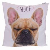 French Bulldog Woof Cushion with Insert 50x50cm image